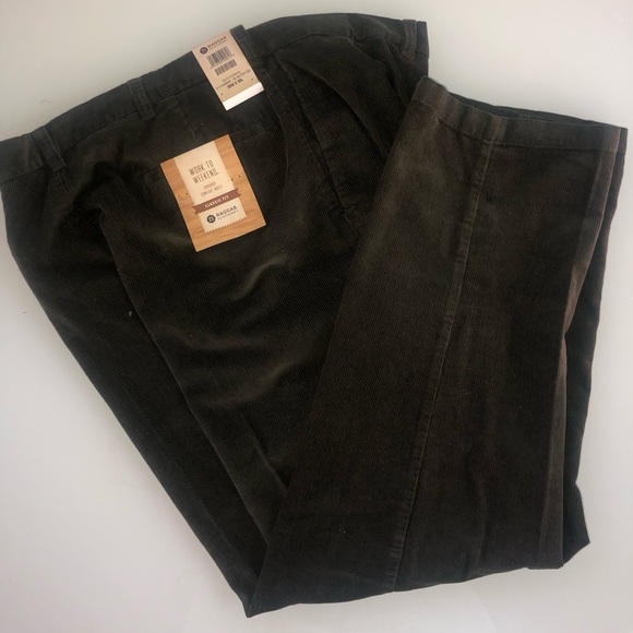 MENS CORDUROY BROWN PANTS SZ. 38W X 30L NWT - Picture 2 of 14